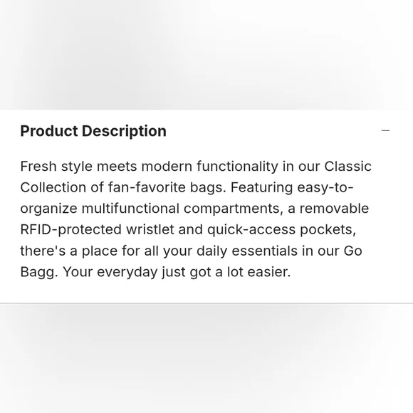 NWOT Baggallini Go Bagg with RFID Wristlet, MSRP: $78 - Picture 8 of 10